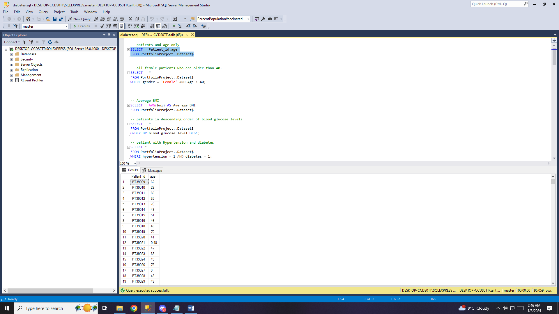 Diabetes Prediction Healthcare Data